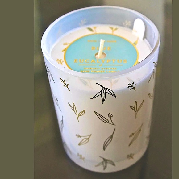 DW HOME CANDLE BLUE EUCALYPTUS VIVID COLLECTION NEW 1 WICK SOYWAX - Picture 2 of 5